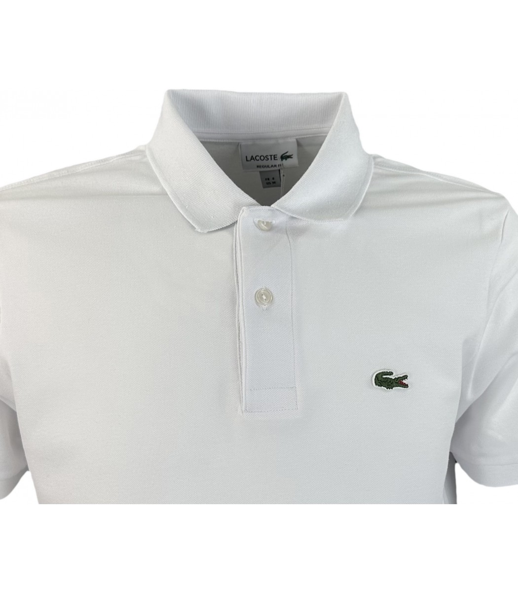 Белая футболка поло Lacoste LC2-3