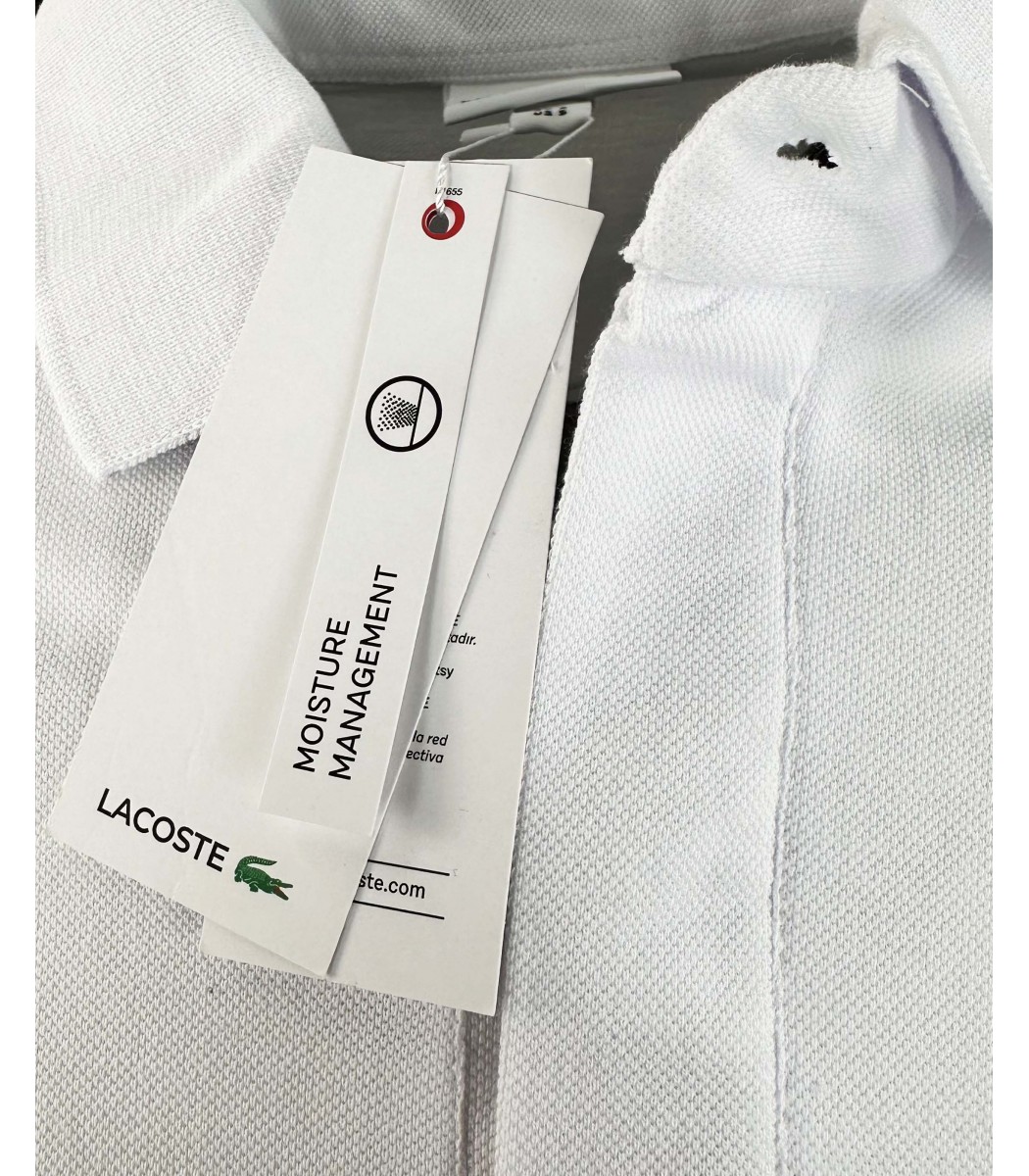 Белая футболка поло Lacoste LC3-3