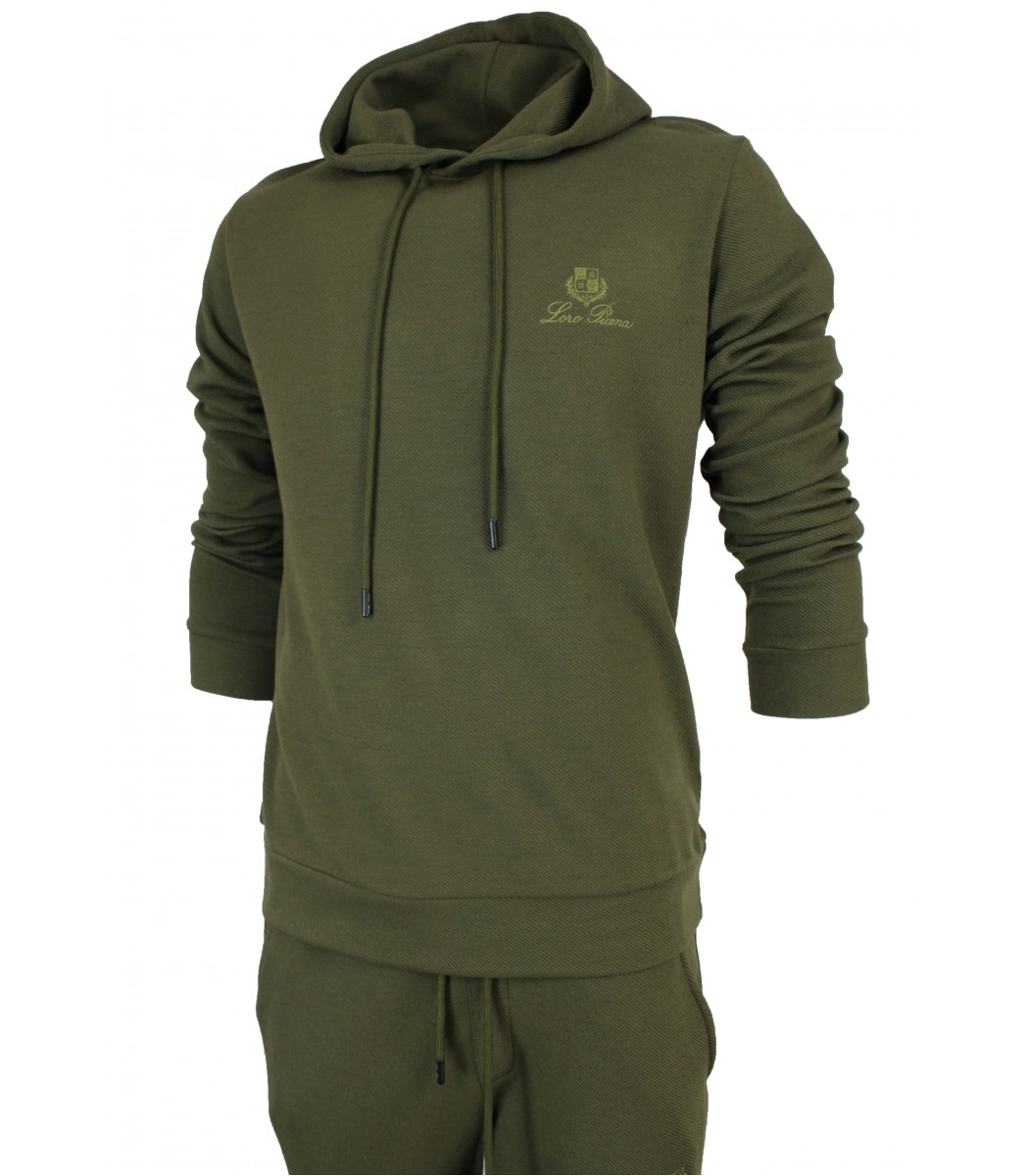 Хаки спортивный костюм  Loro Piana 025-3