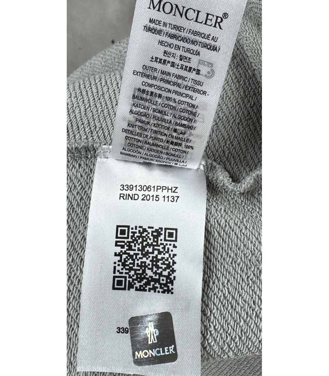 Серый свитшот Moncler MC2209-17