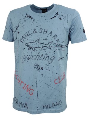 Голубая футболка Paul&Shark 53418-9