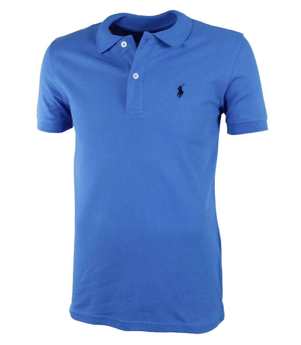 Синяя футболка поло Polo Ralph Lauren R8-4