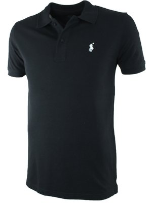 Черная футболка поло Polo Ralph Lauren R8-1