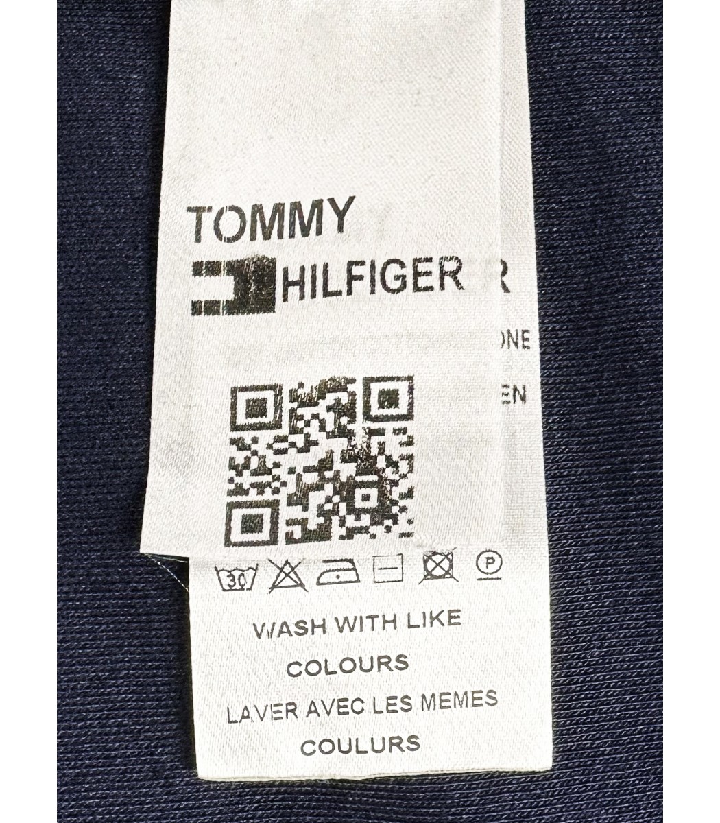 Темно-синее поло с длинным рукавом Tommy Hilfiger 7001-2