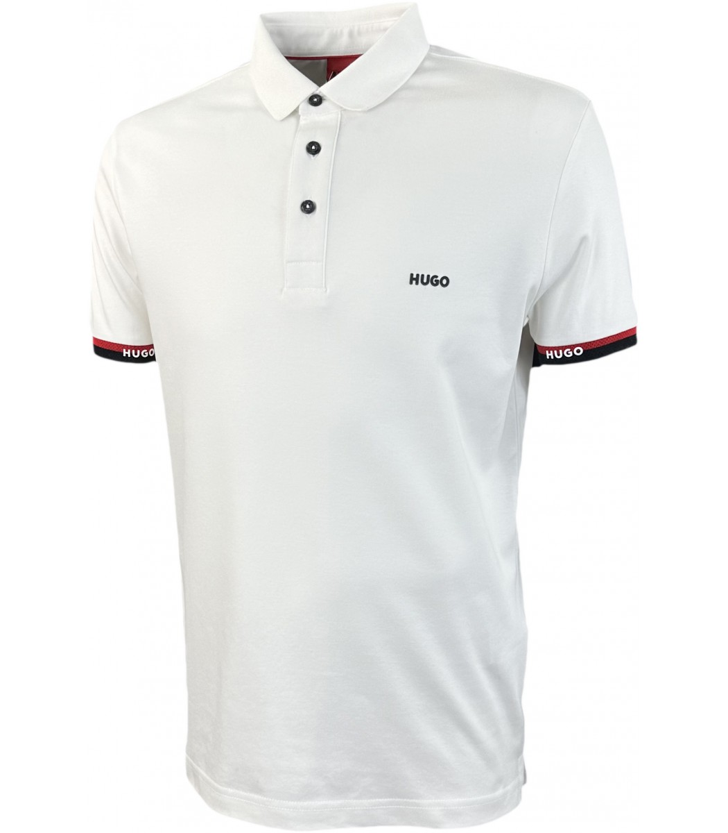 Купить - Белая футболка поло Hugo Boss 14-882-3-14-882-3 - в интернет ...