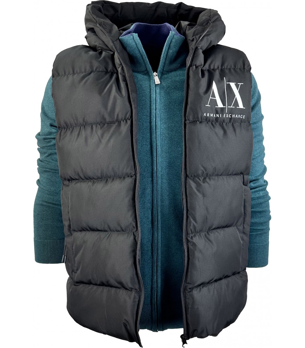Купить - Черная жилетка Armani Exchange 2033-1-2033-1 - в интернет ...