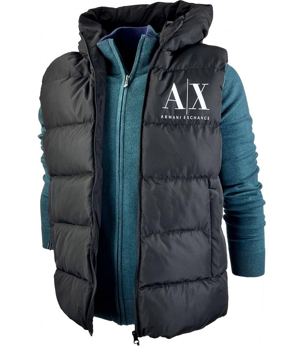 Купить - Черная жилетка Armani Exchange 2033-1-2033-1 - в интернет ...