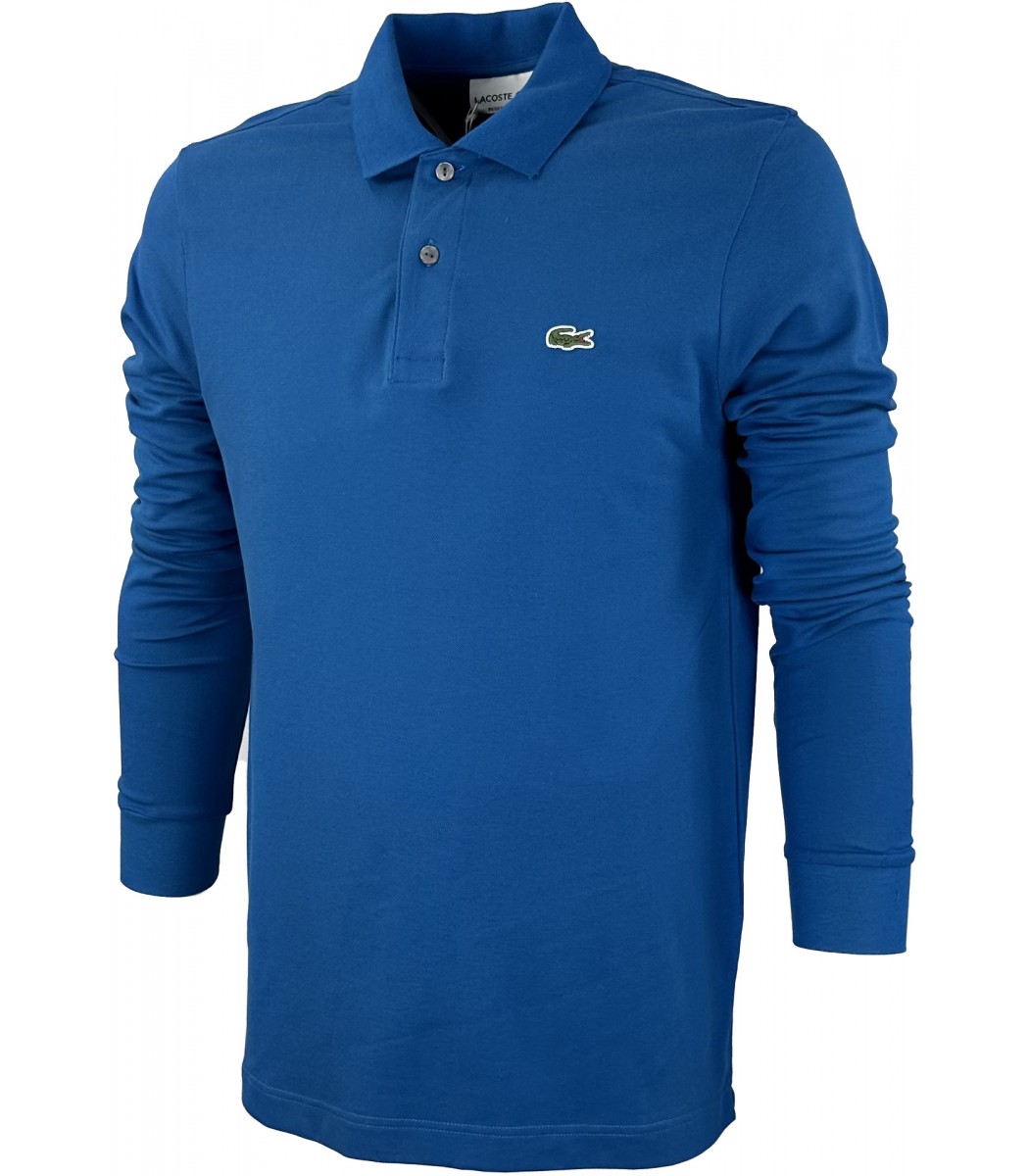 Купить - Лазурное поло с длинным рукавом Lacoste L600-31-L600-31 - в ...