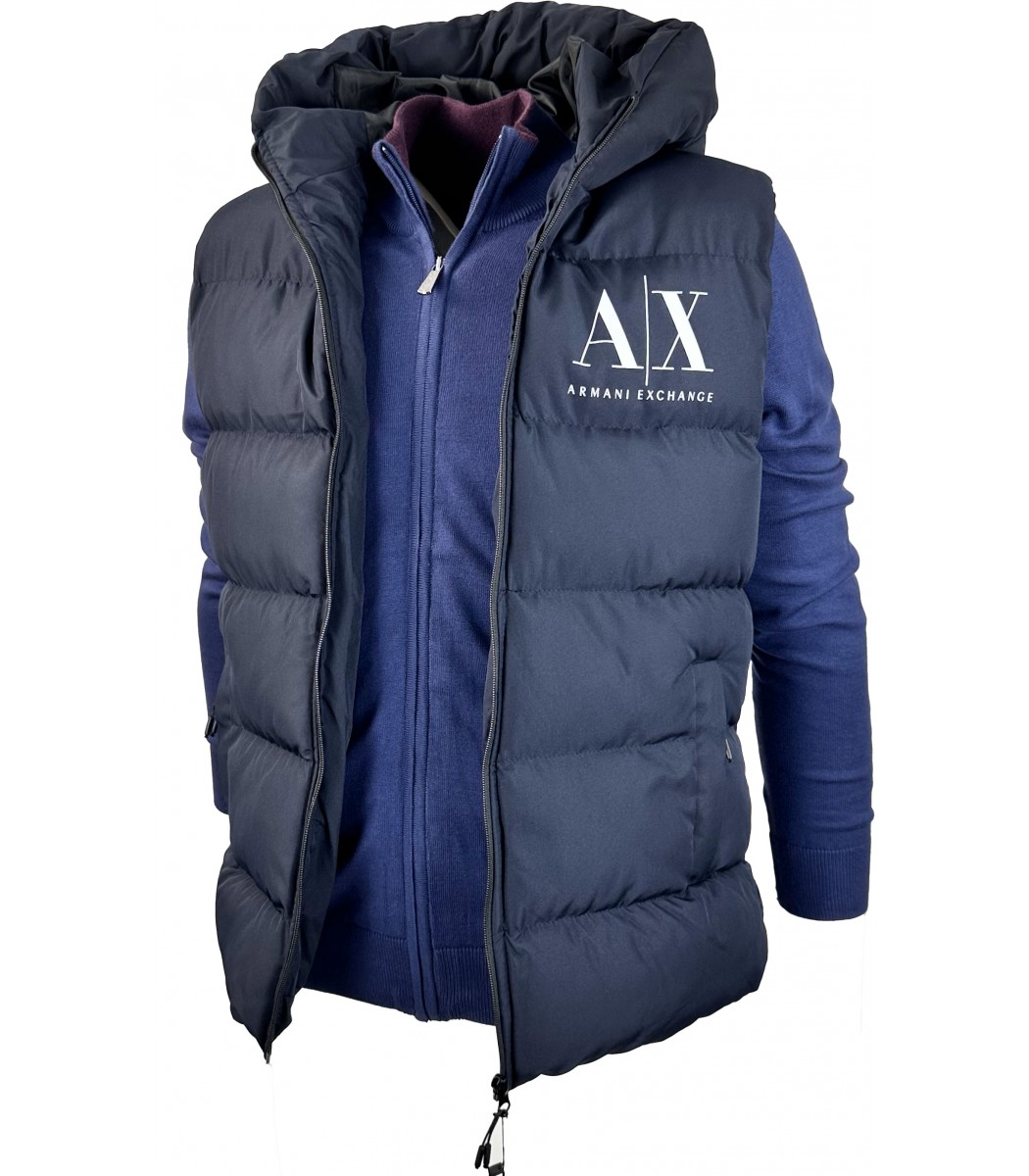 Купить - Темно-синяя жилетка Armani Exchange 2033-2-2033-2 - в интернет ...
