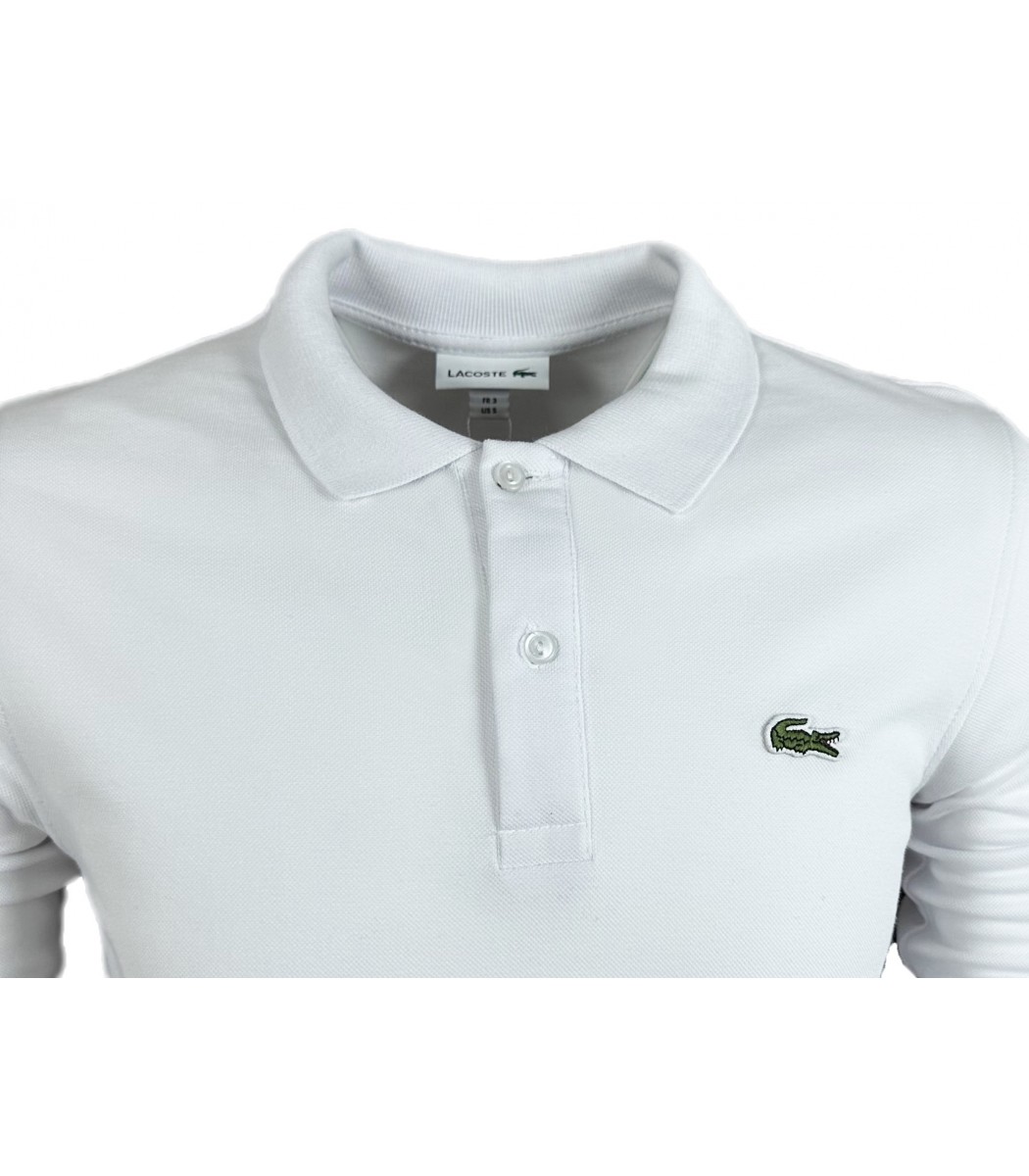 Купить - Белое поло с длинным рукавом Lacoste L600-3-L600-3 - в ...