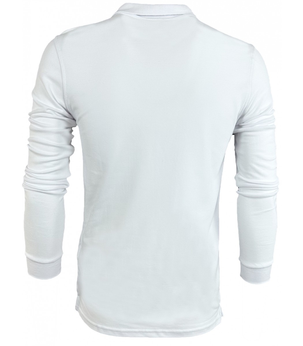 Купить - Белое поло с длинным рукавом Lacoste L600-3-L600-3 - в ...