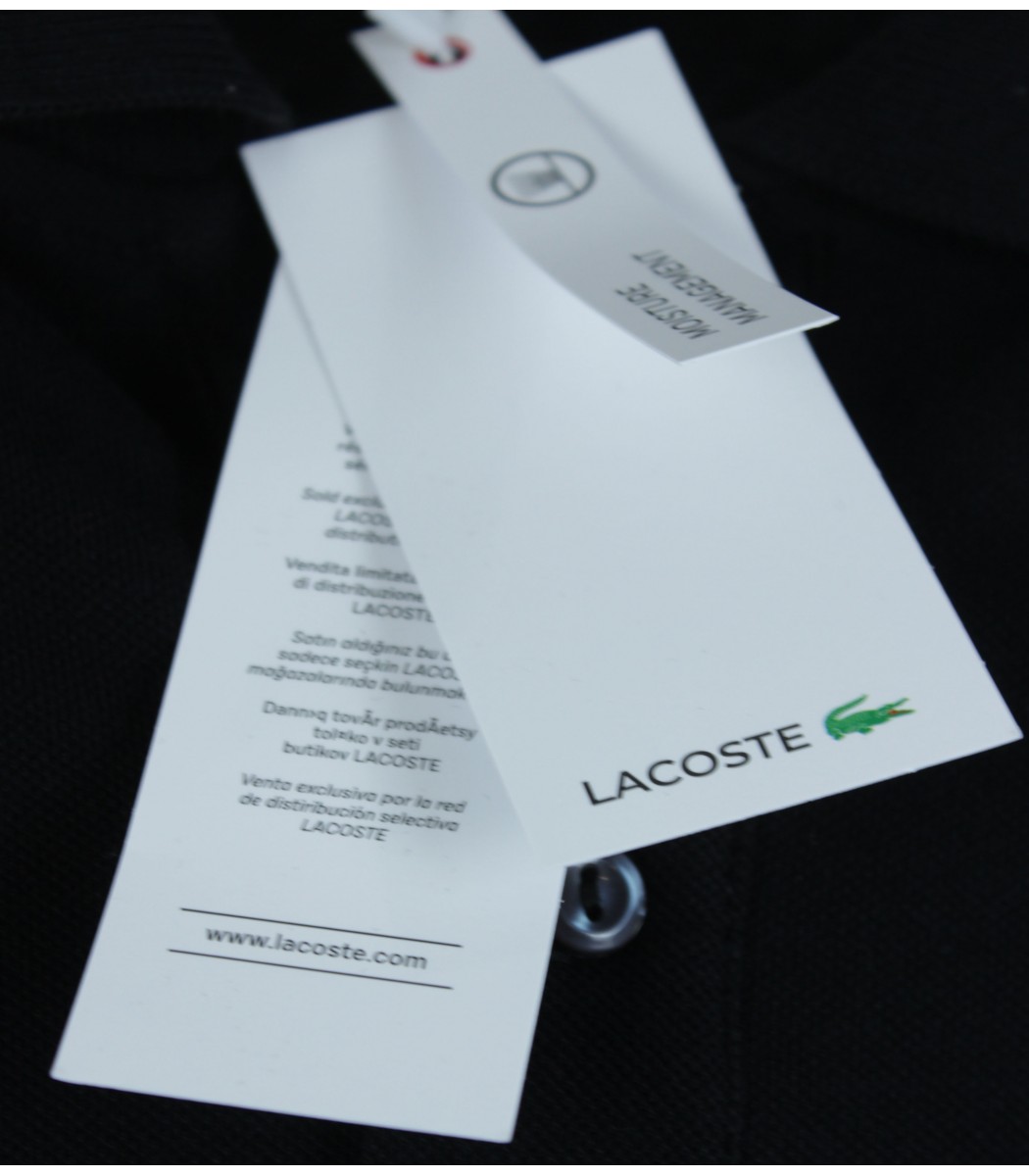 Купить - Черное поло с длинным рукавом Lacoste L2708-1- - в интернет ...