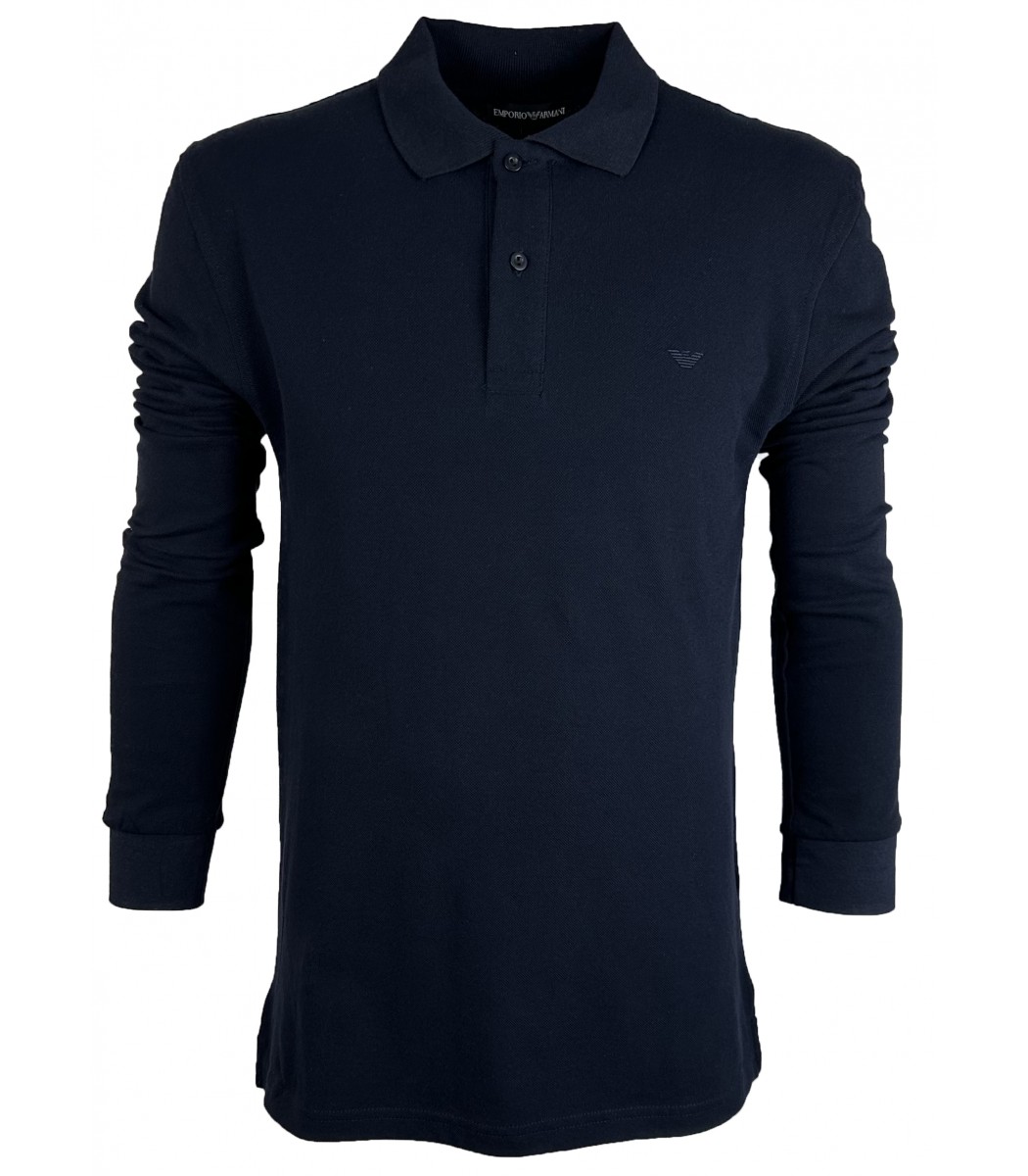 Купить - Темно-синее поло с длинным рукавом Emporio Armani EA500-2 ...