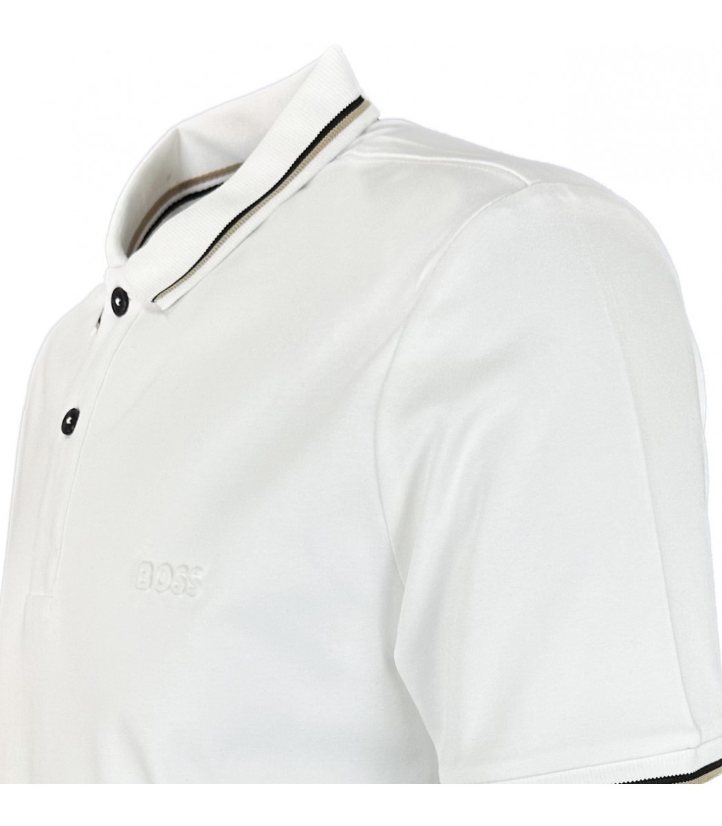 Купить - Белая футболка поло Hugo Boss 15-502-3-15-502-3 - в интернет ...